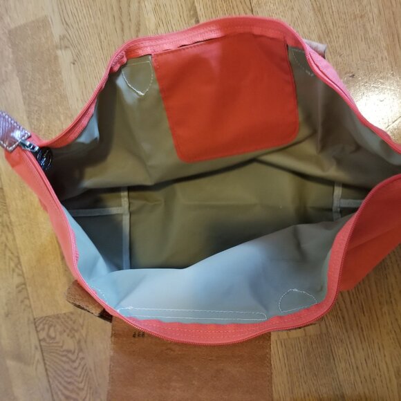 Longchamps Le Pliage Travel Tote - Brick Red - Picture 12 of 12